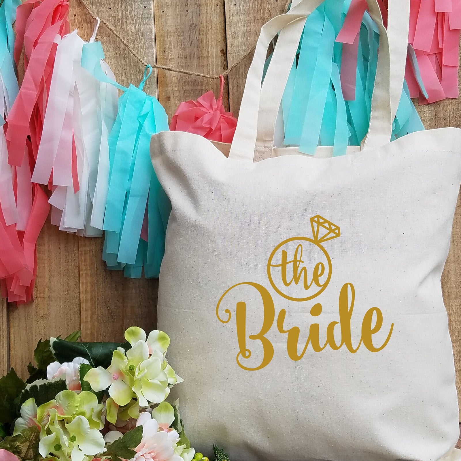 The Bride Tote Bag - Wedding Tote - Bride to be Gift - Bridal Shower G –  PrintChix