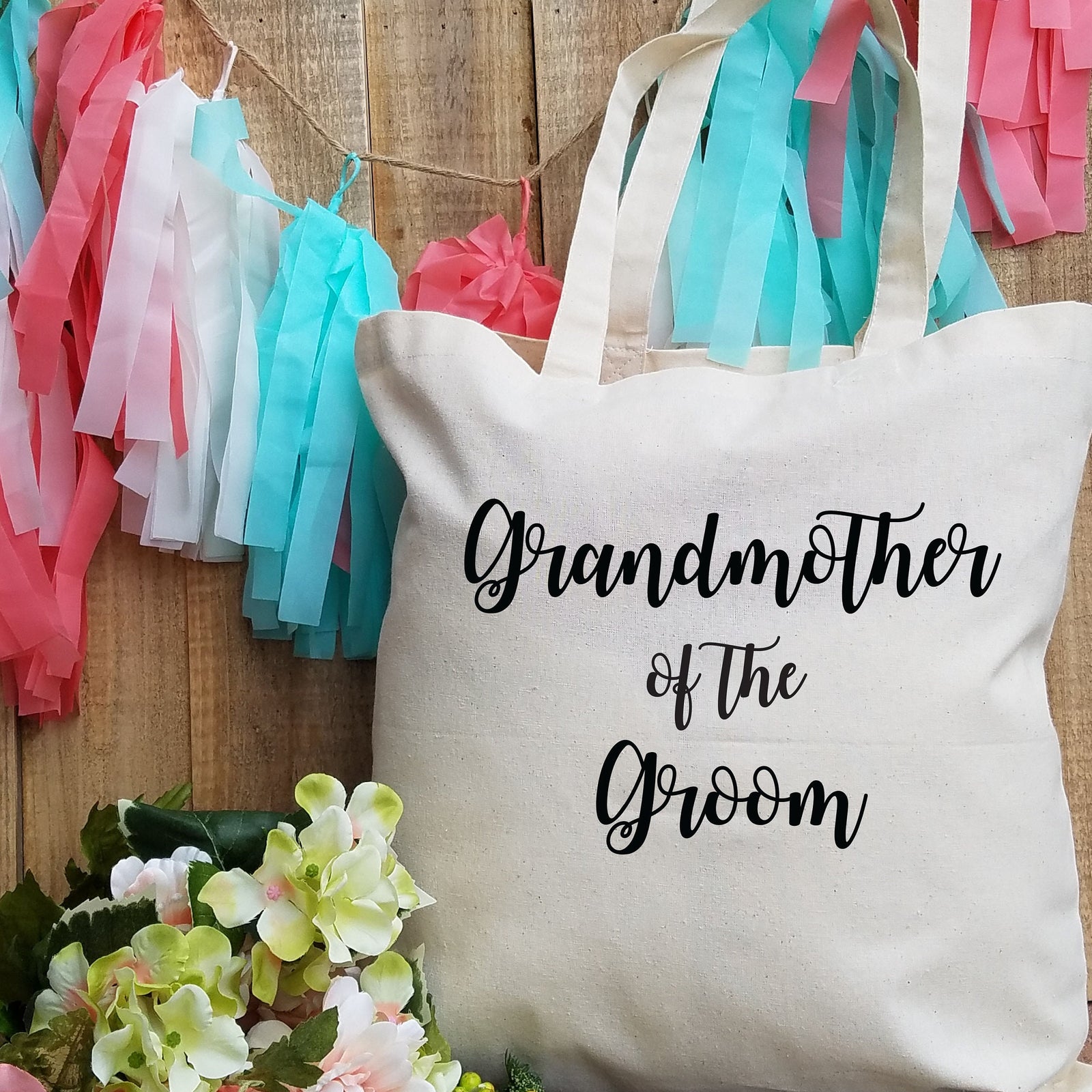 Grandmother of the Bride Tote - Grandmother of the Groom Tote - Wedding Party Gift