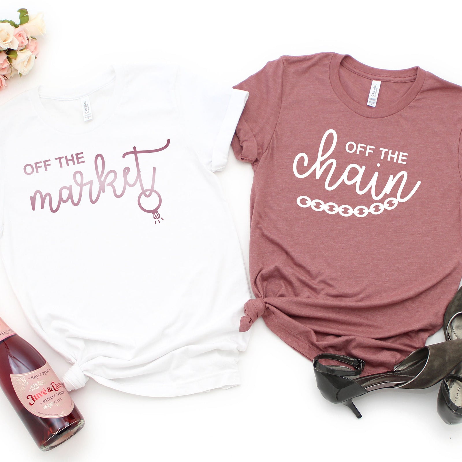 Off the Market Bride T Shirt - Off the Chain T Shirt- Funny Bachelorette Party T Shirts - Bridal Party T Shirts