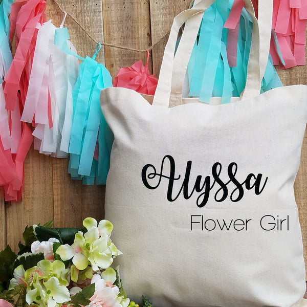 Personalized Bridesmaid Tote Bag - Custom Keepsake Gift