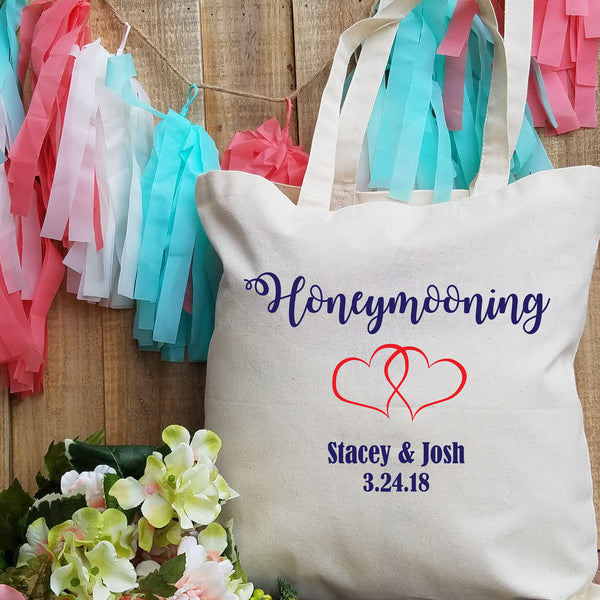Honeymooning Tote for Bride - Stylish Bridal Shower Gift
