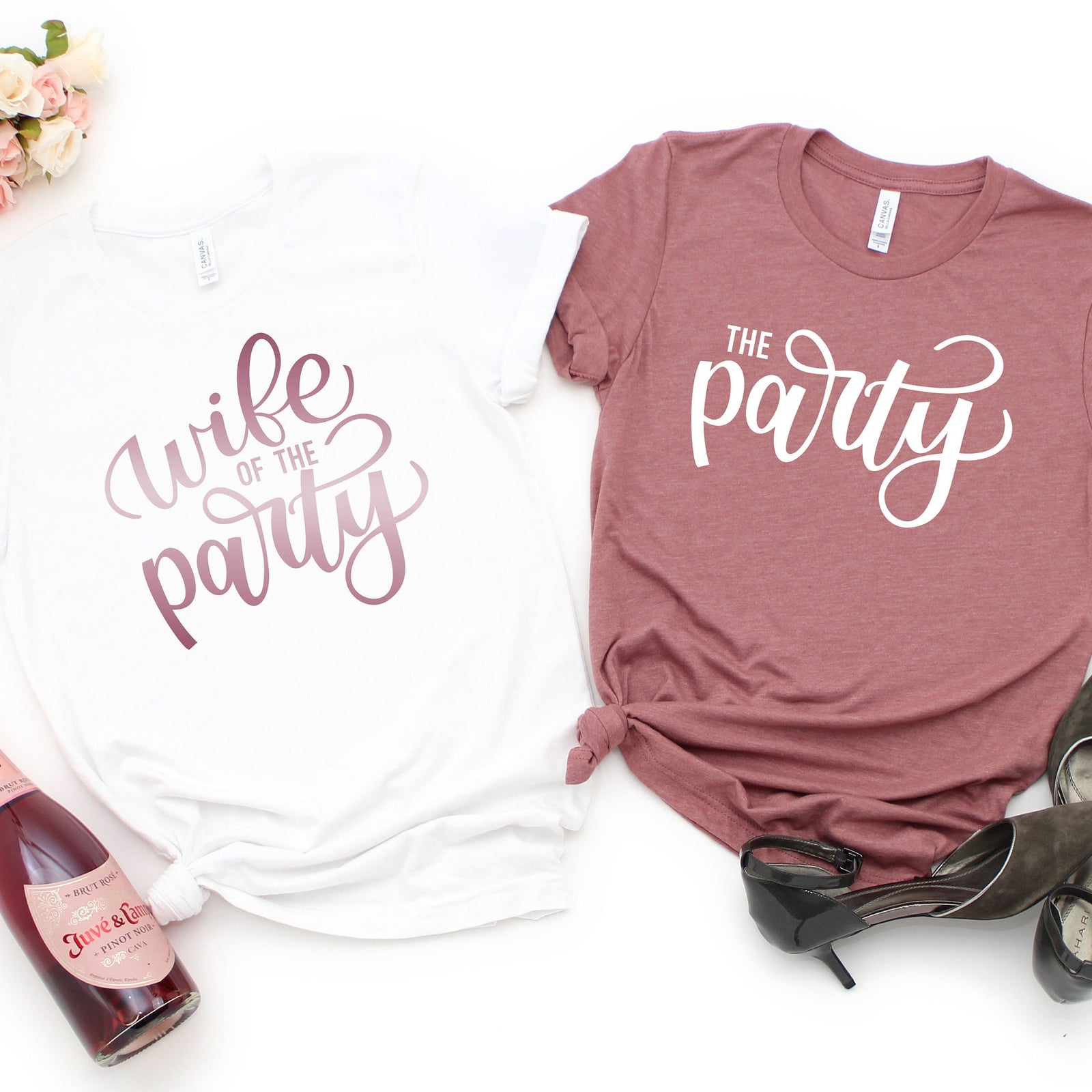 Wife of the Party Shirt - The Party Shirt- Funny Bachelorette Party T Shirts - Bachelorette Party Matching Shirts
