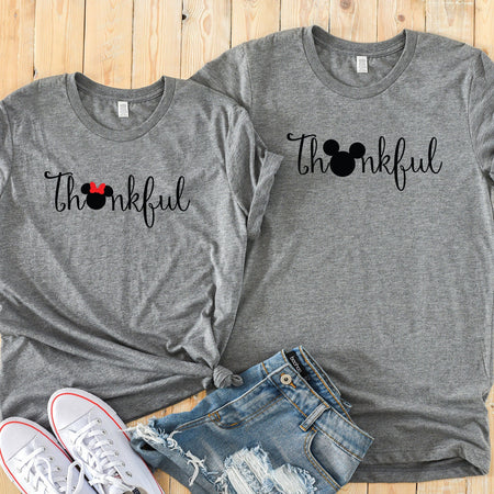 Thankful Minnie and Mickey Shirts for Disney Couples