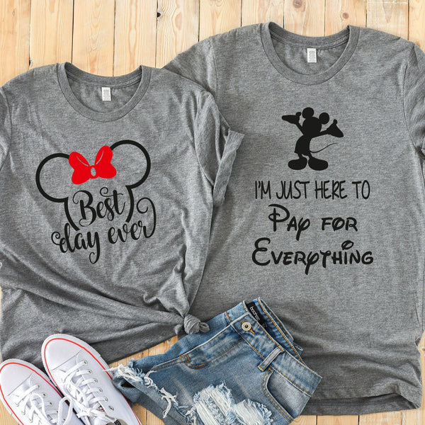 Best Day Ever Minnie and Mickey Shirts for Couples