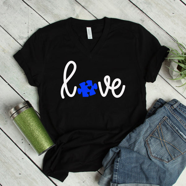 Autism Love T-Shirt for Moms and Teachers' Support