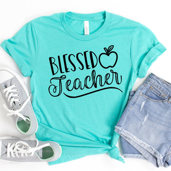 Blessed Teacher T Shirt - Comfortable Fit for Educators
