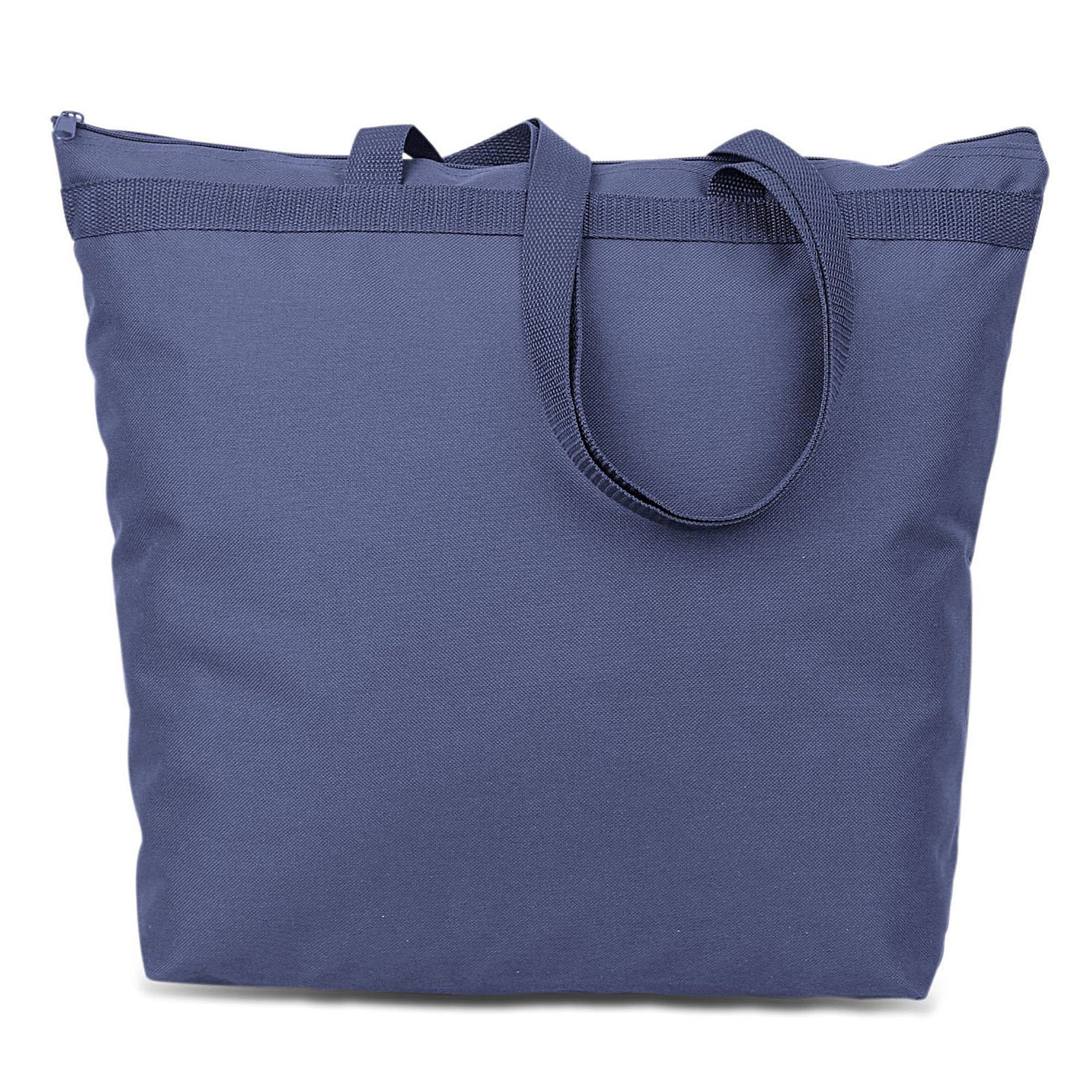 6 Packs Canvas Tote Bag Zipper, 16x15 Inch Bags Handle Reusable Washable Grocery Shopping Bags Plain Bags For Women Teacher Kids DIY Art Cra