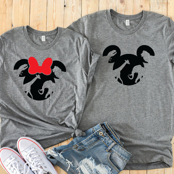 Animal Kingdom Minnie and Mickey Shirts for Couples Adventure