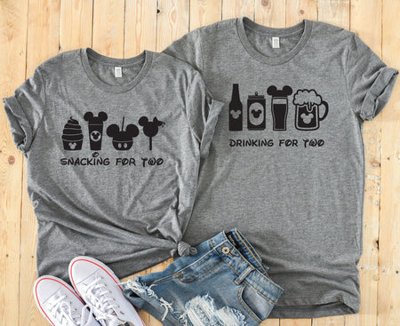 Funny Disney Couples Shirt for Pregnancy Announcement