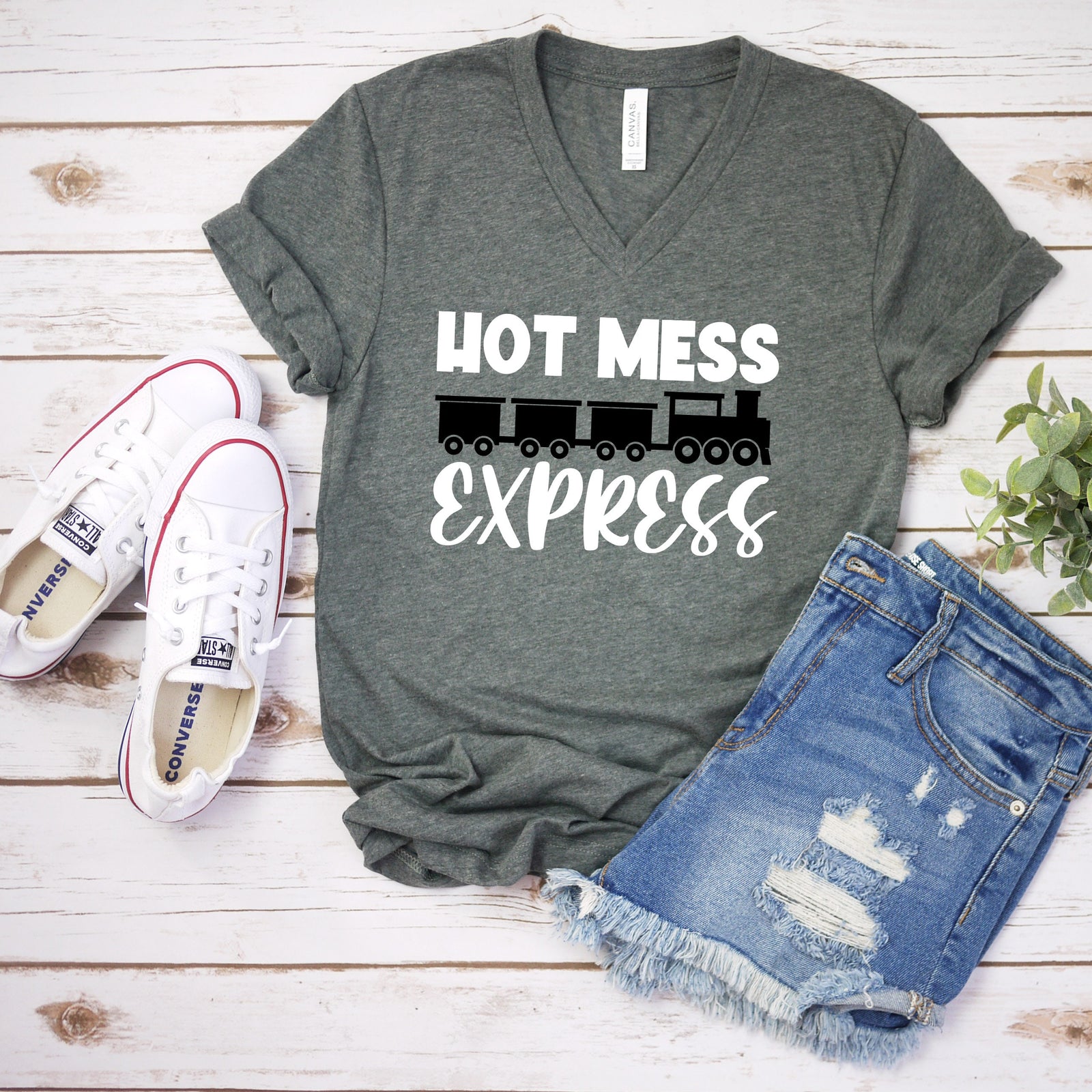 Hot Mess Express T Shirt - Funny Sarcastic T Shirt - Humor Shirt