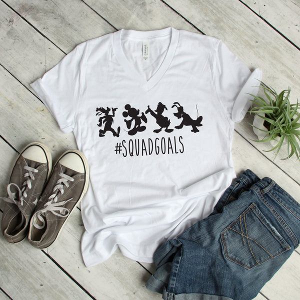 Disney Characters Squad Goals T Shirt for Magical Adventures