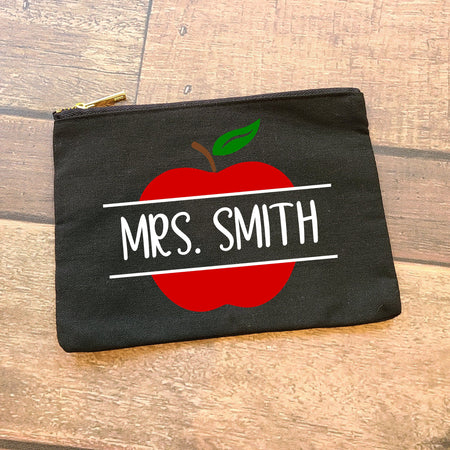 Personalized Name Canvas Cosmetic Bag for Unique Gifts
