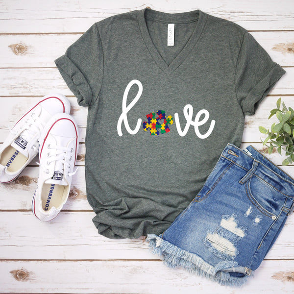 Autism Love T-Shirt for Moms and Teachers - Spread Awareness