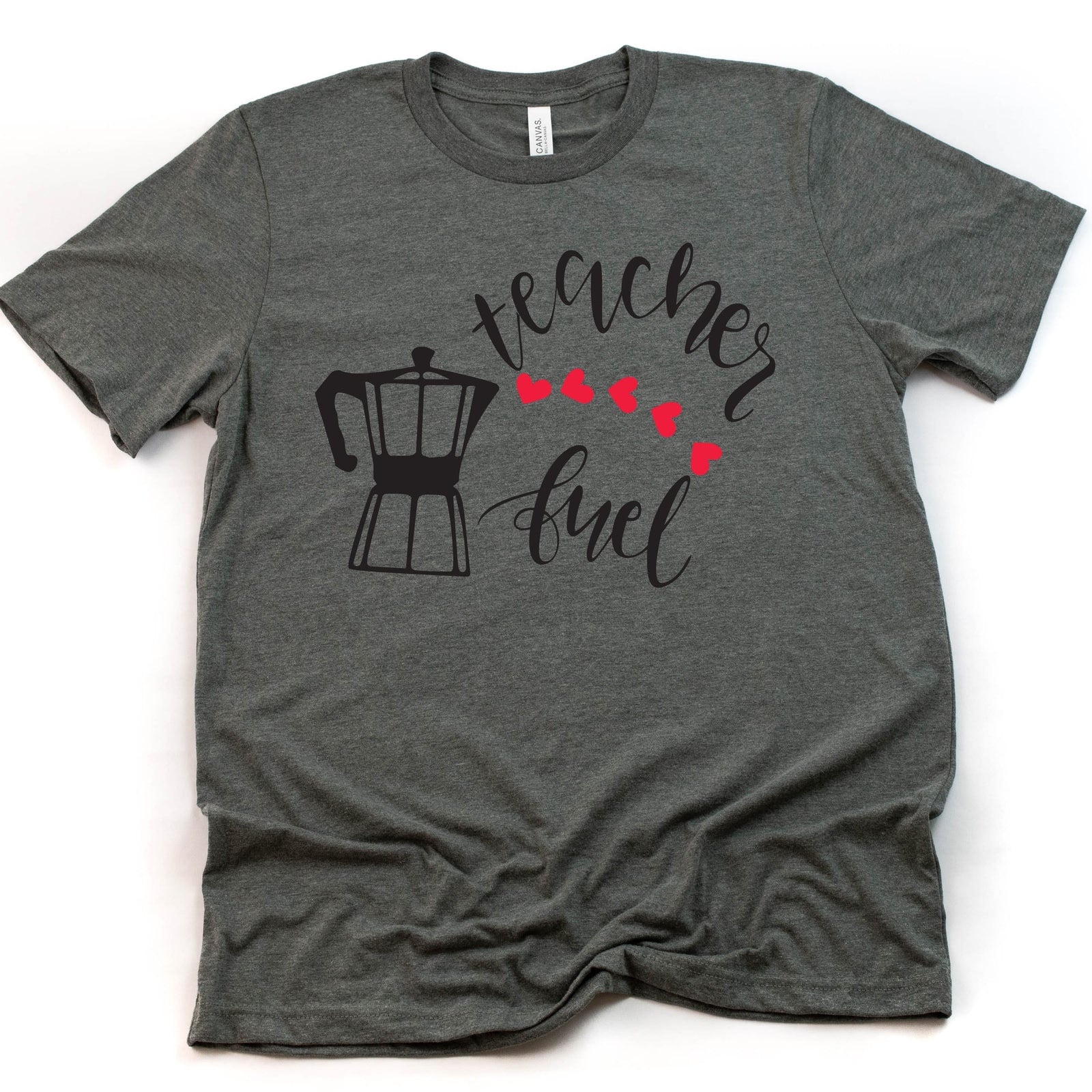 Teacher Fuel T Shirt -Coffee shirt- Teacher life T shirt -School Shirt