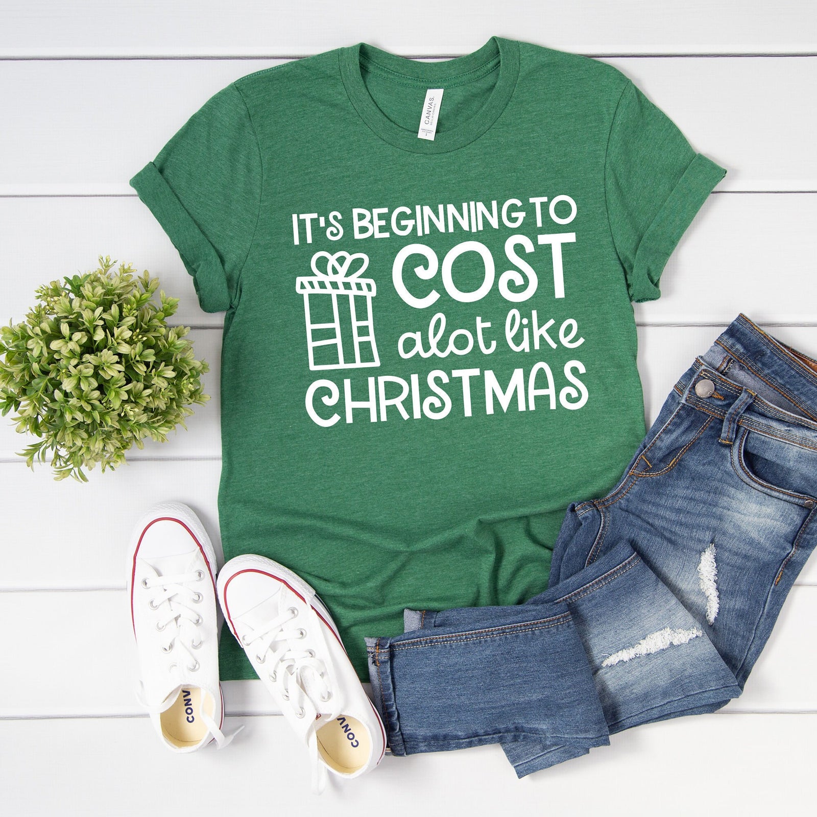 It's Beginning to Cost A lot like Christmas T Shirt - Funny Christmas T Shirt- Christmas Statement Shirt - Christmas Santa Shirt