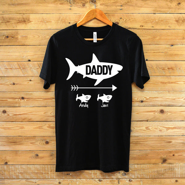 Custom Daddy Shark T-shirt - Unique Father's Day Gift