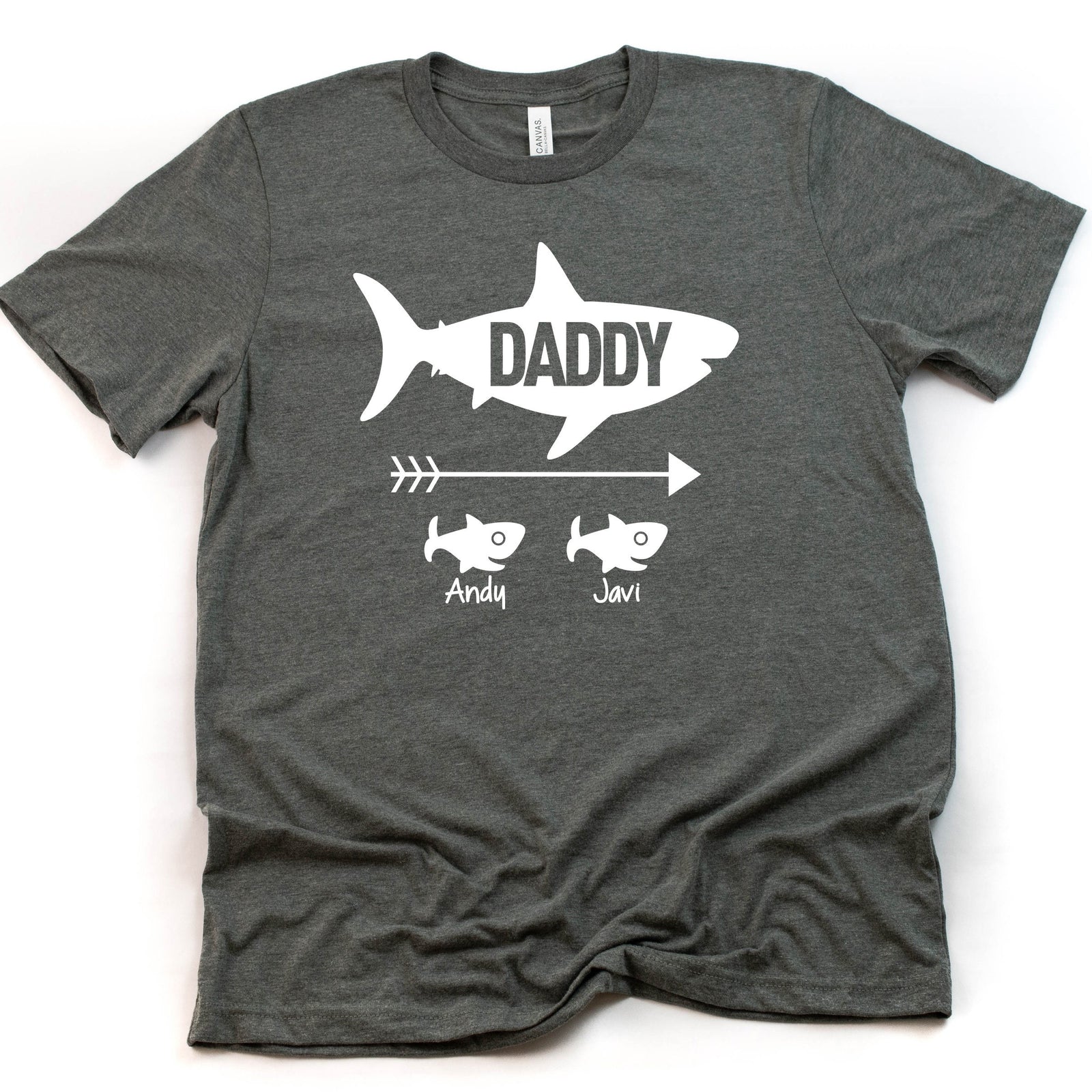 Custom Daddy Shark T-shirt - Gift for Husband- Father's Day Gift - Personalized Gift for Dad