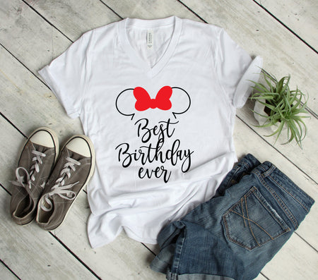 Best Birthday Ever Minnie T Shirt for Disney Fans