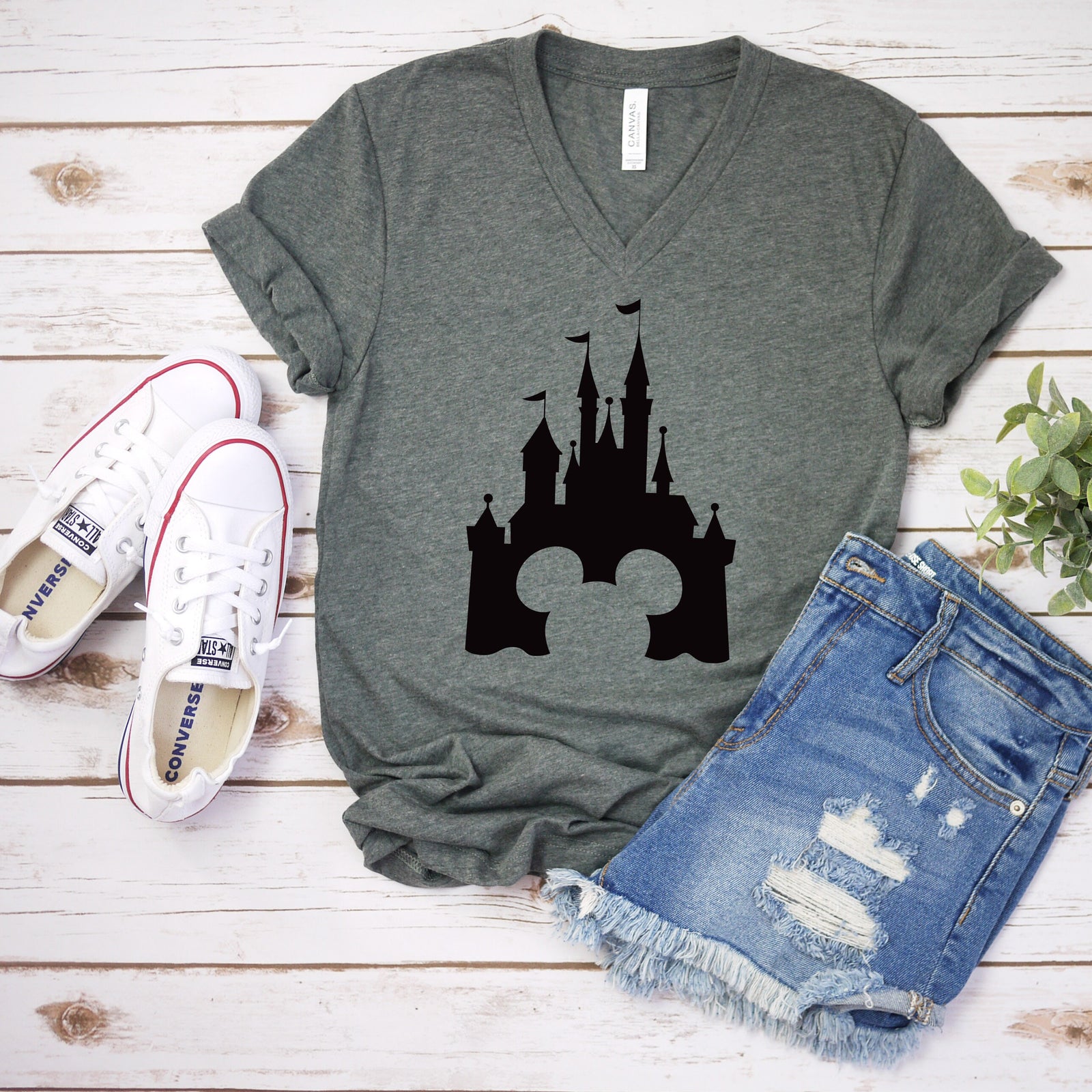 Mickey and Disney Castle T Shirt - Disney Mickey Shirt