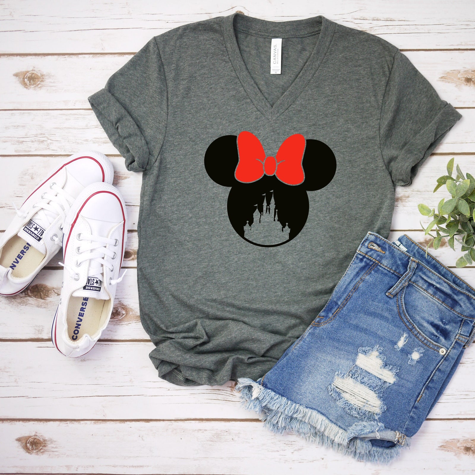 Minnie Mouse Castle t shirt - Disney Trip Matching Shirts - Disney Castle Shirt