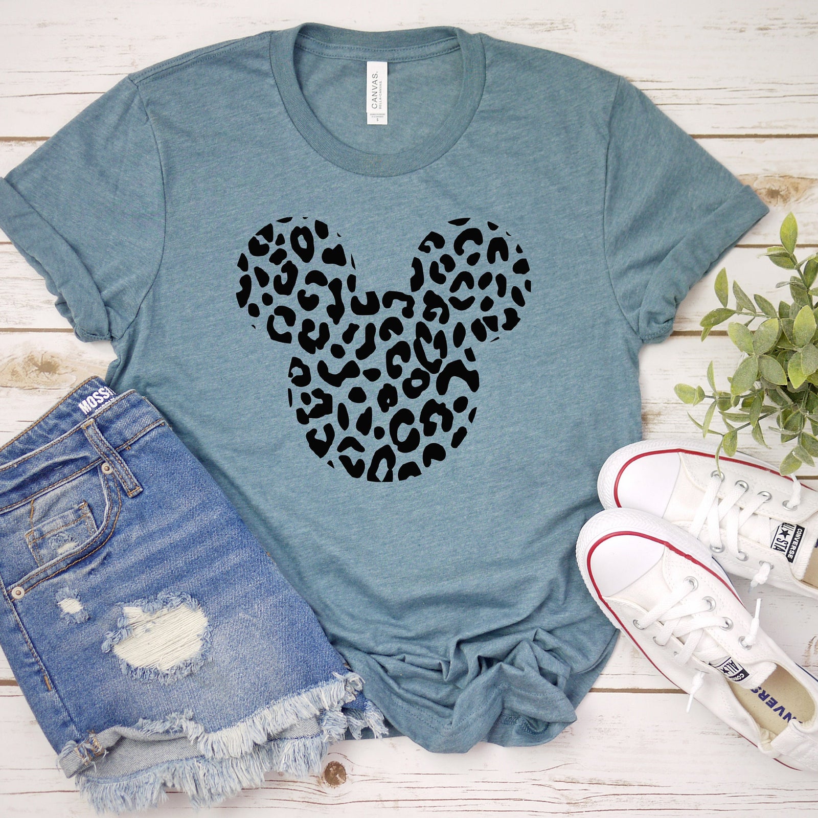 Leopard Mickey Mouse T Shirt -Animal Print Mickey Shirt - Disney Trip Matching Shirts - Cheetah Safari Mickey Mouse Shirt
