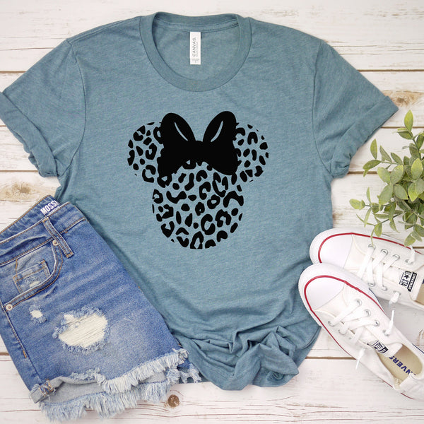 Leopard Minnie Mouse T Shirt for Fun Disney Trips