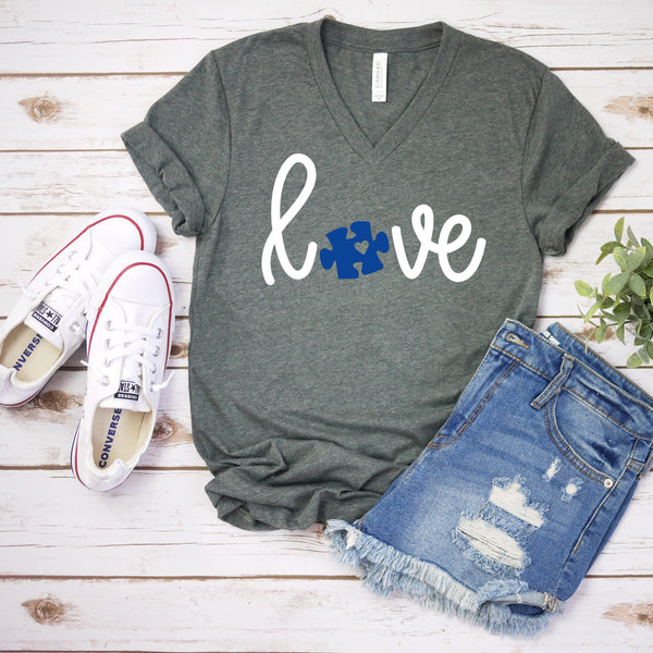 Autism Love T-Shirt for Moms and Teachers' Support