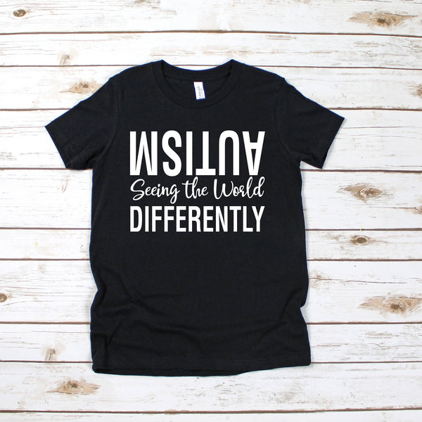 Autism Seeing the World Different T Shirt for Kids