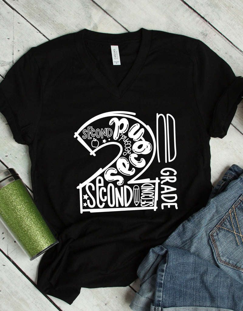 2nd Grade Teacher T Shirt - Soft and Stylish Team Apparel