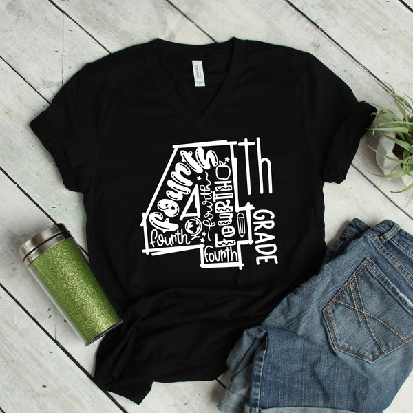 Comfortable 4th Grade Teacher Shirt for Stylish Educators