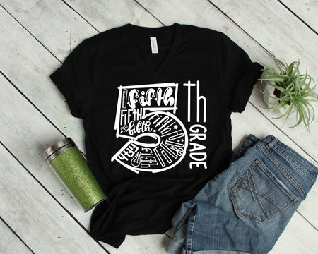 Stylish 5th Grade Teacher T Shirt for Back to School