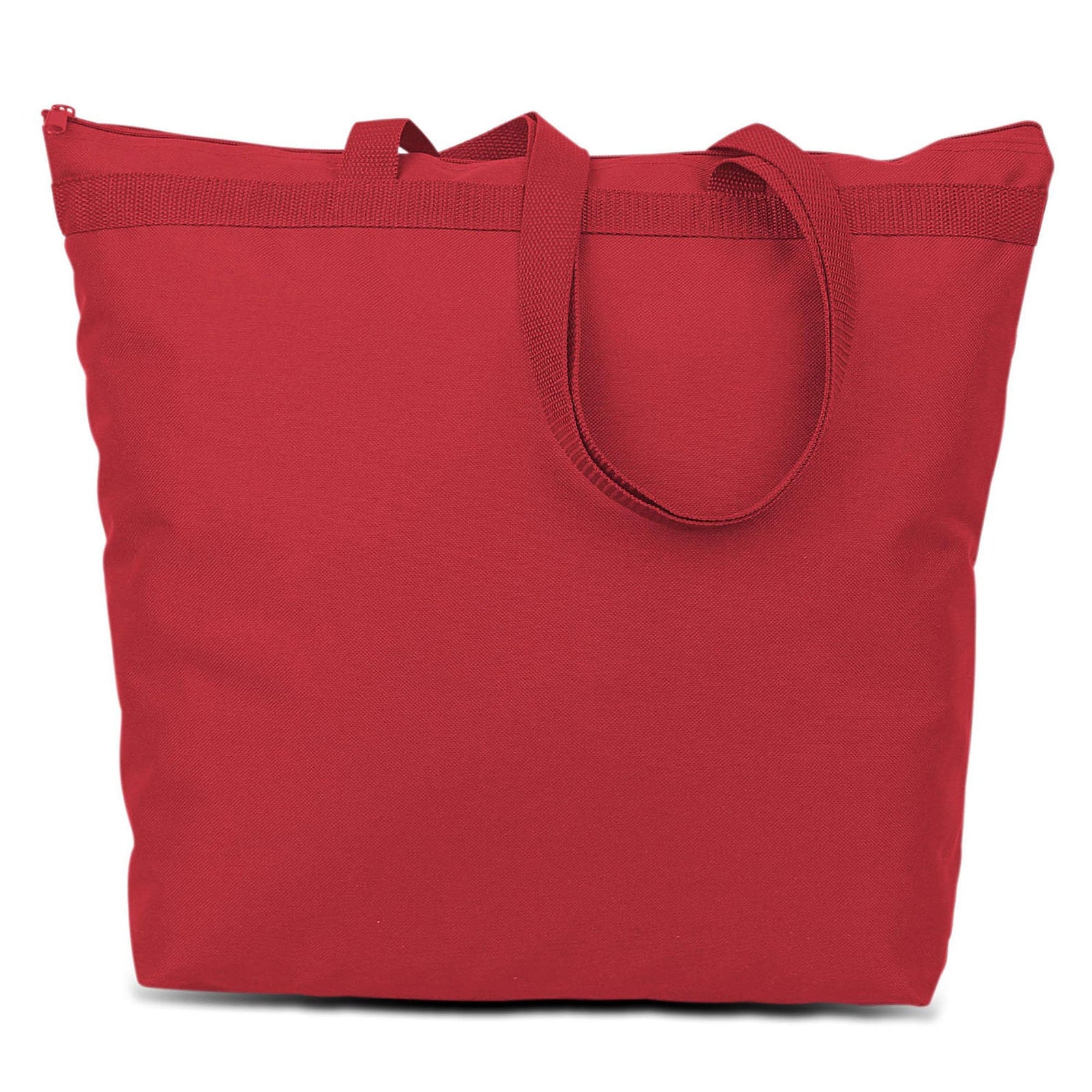 T is for Teacher Large Tote Bag - Canvas Zipper Bag - Christmas Teacher Appreciation Customizable Gift