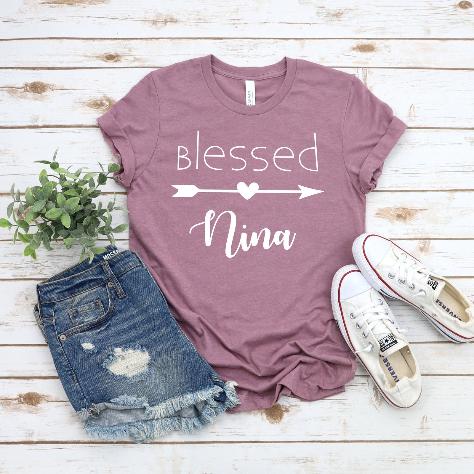 Blessed Nina T Shirt - Personalized Blessed Shirt - Custom Name Blessed Shirt - Custom Blessed Shirt