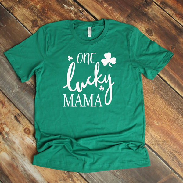 One Lucky Mama T Shirt for Stylish St. Patrick's Day