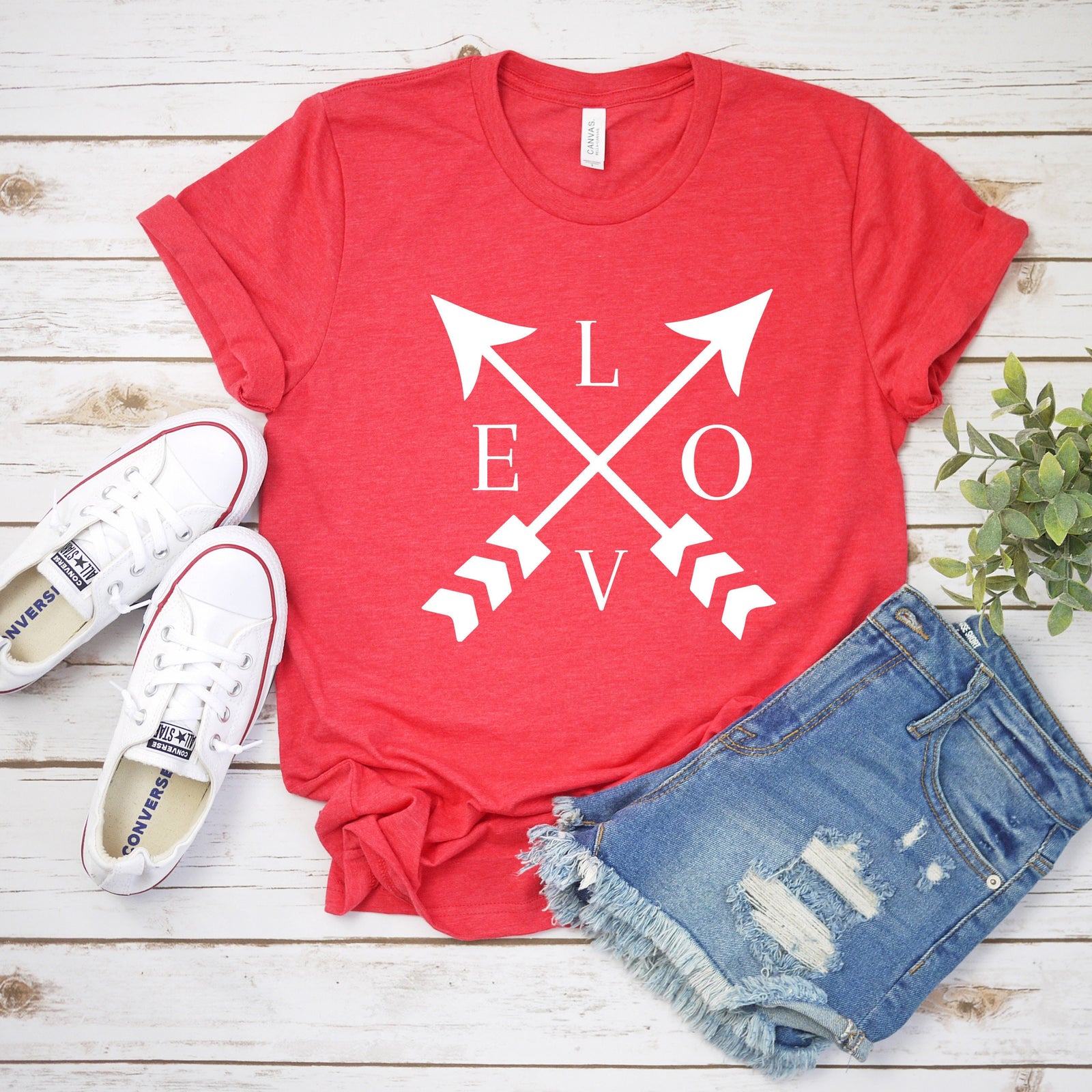 Love Arrows Valentine T Shirt - Cute LOVE Shirt - Unisex Adult Valentine's Day Shirt - Valentines Day Gift Shirt