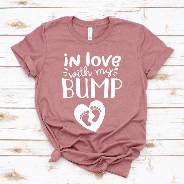 In Love with My Bump Cute Pregnancy Valentine T Shirt