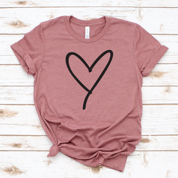 Modern Heart Shirt - Perfect Unisex Valentine's Day Gift