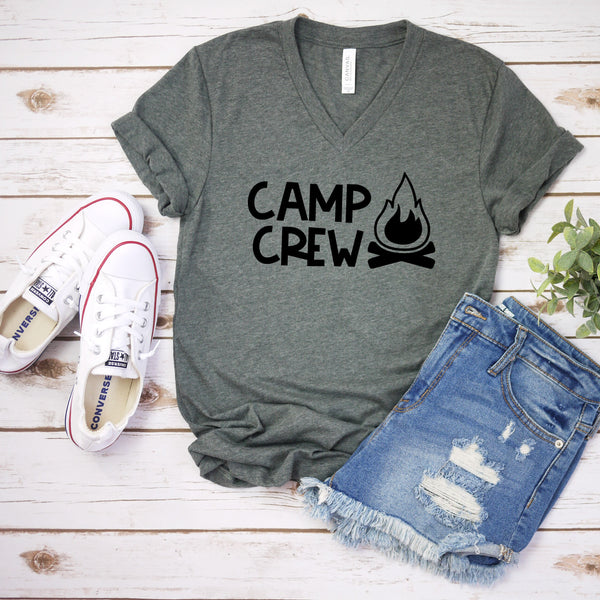 Camp Crew Family Matching Vacation T Shirt for Adventures