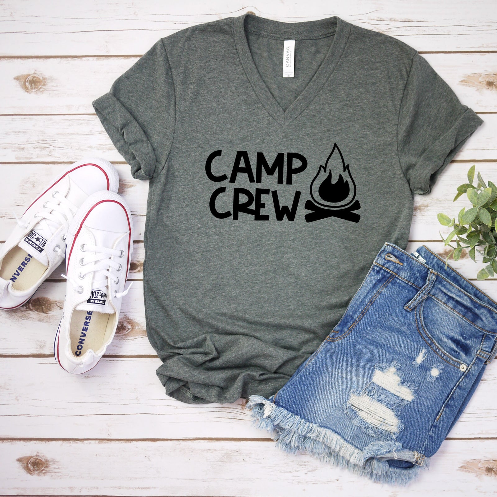 Camp Crew- Family Matching Vacation T Shirt - RV - Recreational - Adventure - Custom Unisex
