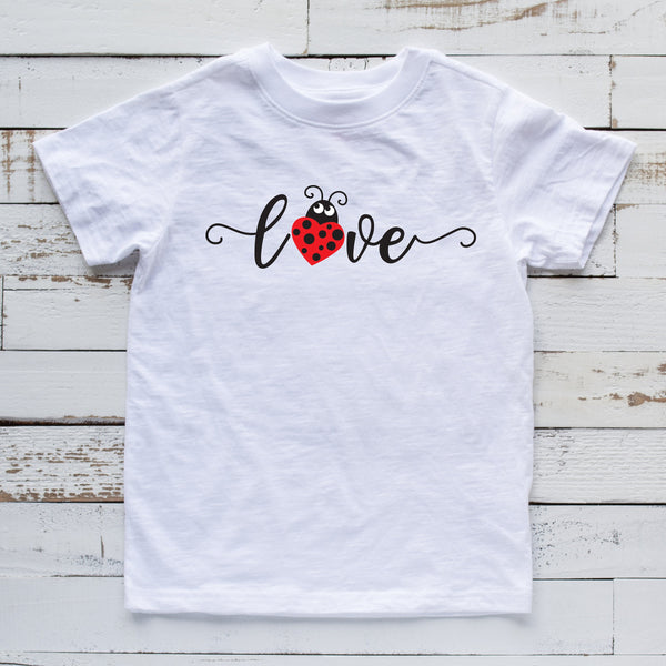 Lady Bug Love T Shirt for My First Valentine's Day