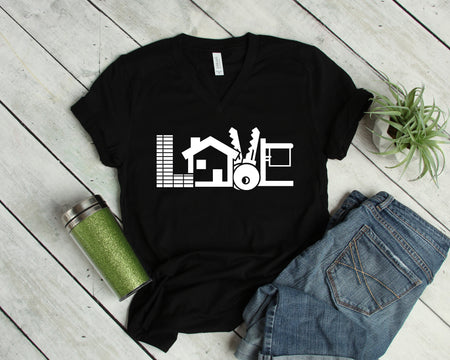 Real Estate Love Shapes Funny Salesman Shirt for Agents