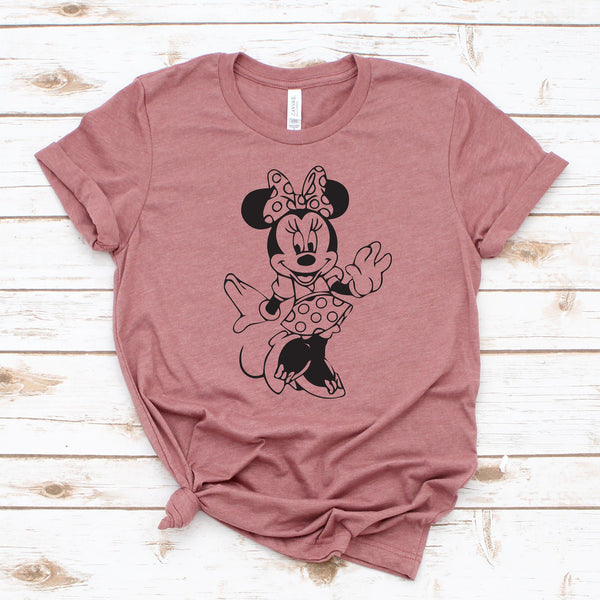 Custom Full Body Minnie Mouse T Shirt for Disney Fans