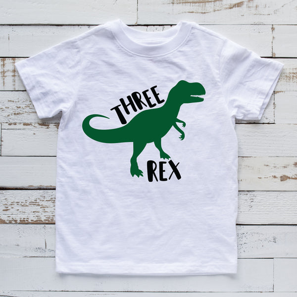 Personalized Dinosaur Birthday Shirt for Boys and Girls