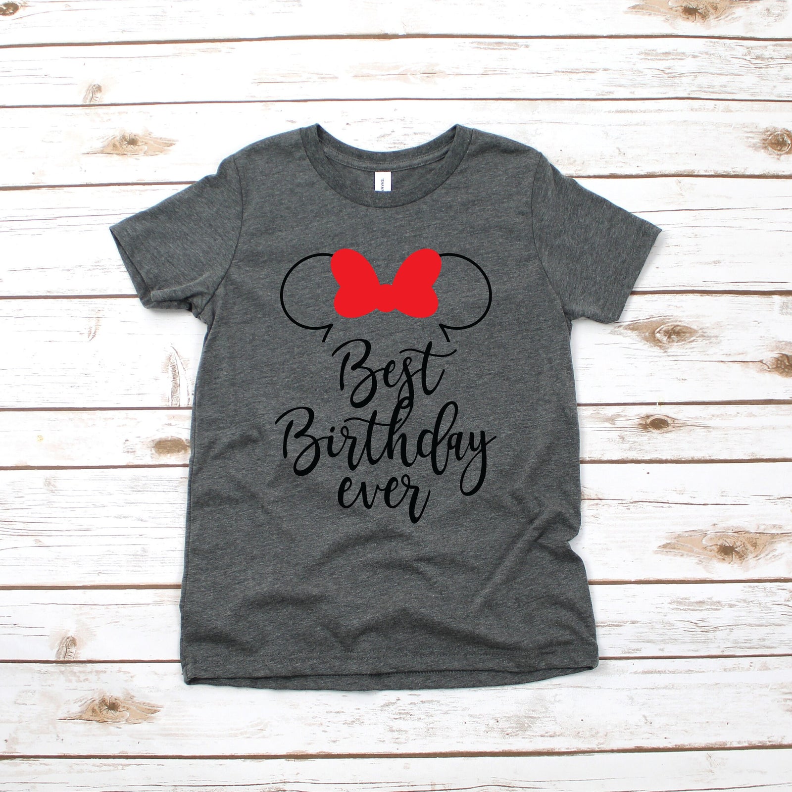 Best Birthday Ever - Youth Minnie Mouse Shirt - Disney Minnie Birthday Shirt