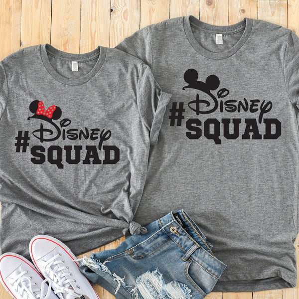 Disney Squad Mickey and Minnie Matching Shirts for Couples