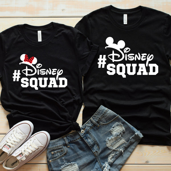 Disney Squad Mickey and Minnie Matching Shirts for Families
