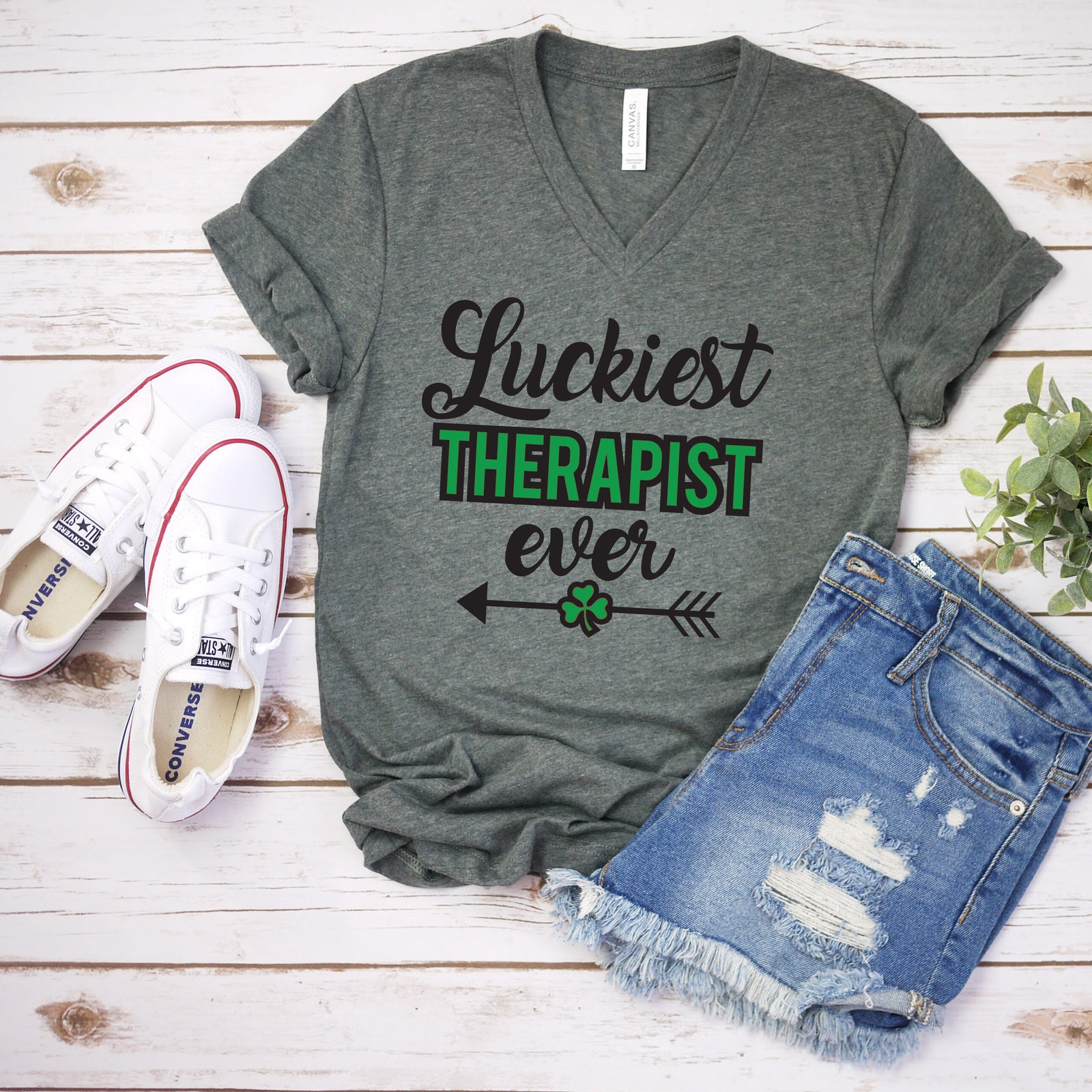Luckiest Therapist Ever- St. Patrick's Day Shirt - Lucky Therapist Shirt