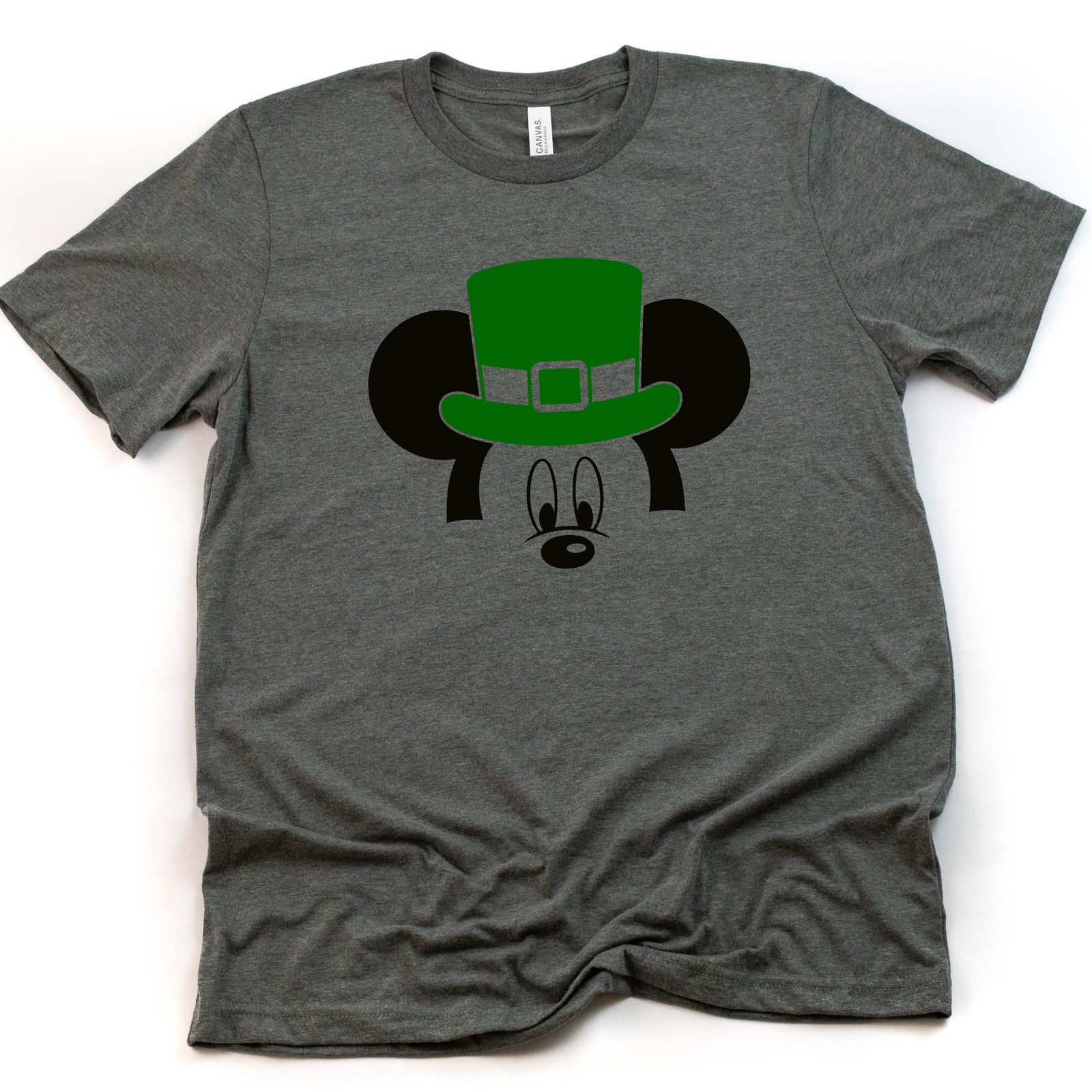 St. Patrick's Day Mickey Mouse T Shirt- Shamrock - Clover - Lucky Mickey - Disney St. Patty's Day - Leprechaun Hat