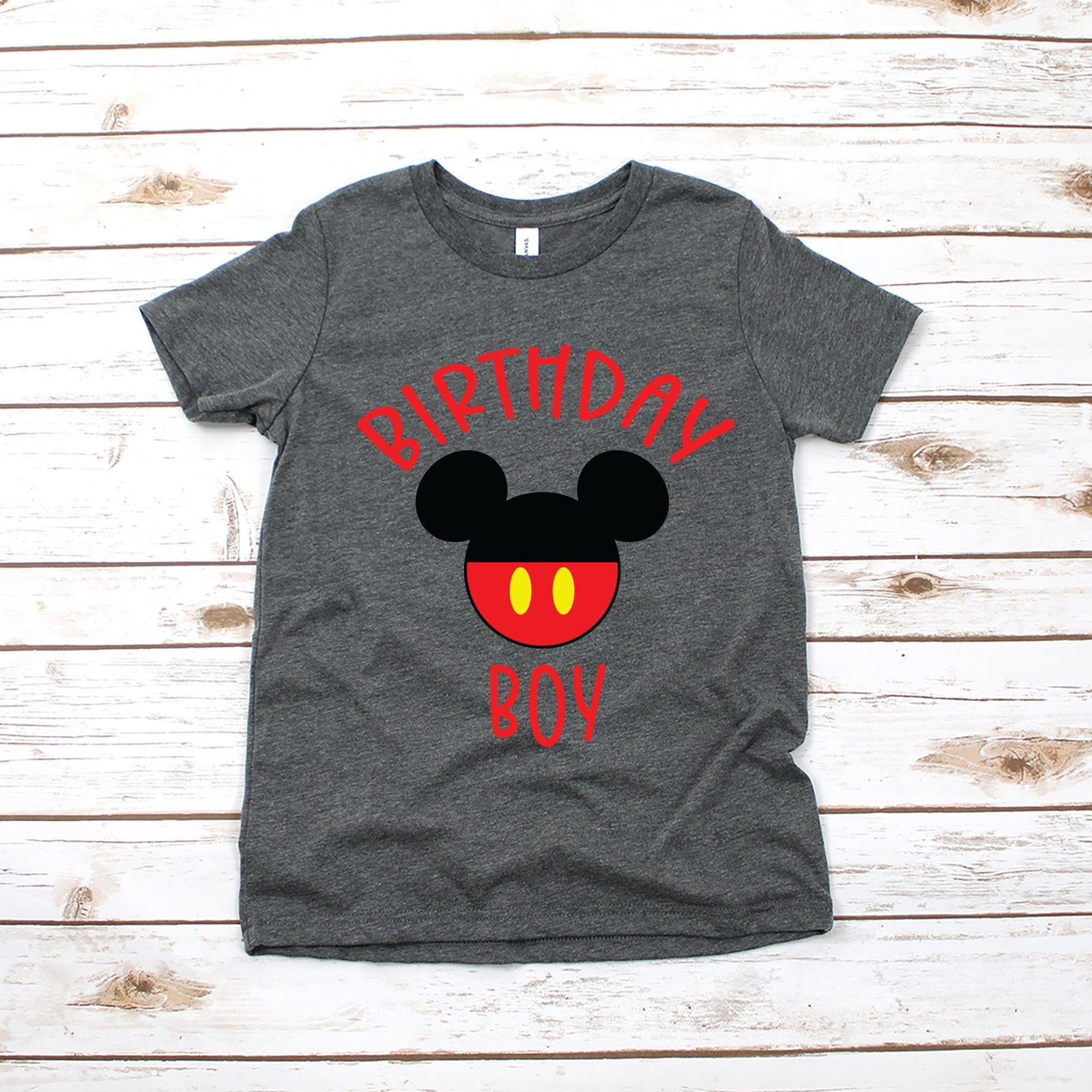 Birthday Boy Mickey Mouse Disney T Shirt - Mickey Birthday Party - Happy Birthday T Shirt