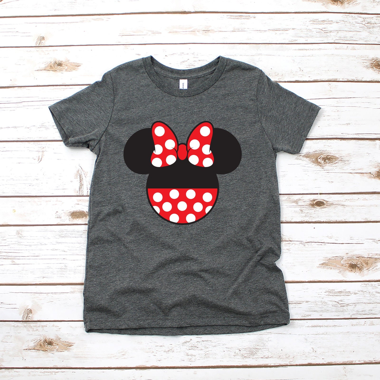 Custom Minnie Mouse Disney Kids Shirt - Infant Toddler & Youth Shirt - Personalized Disney Shirt